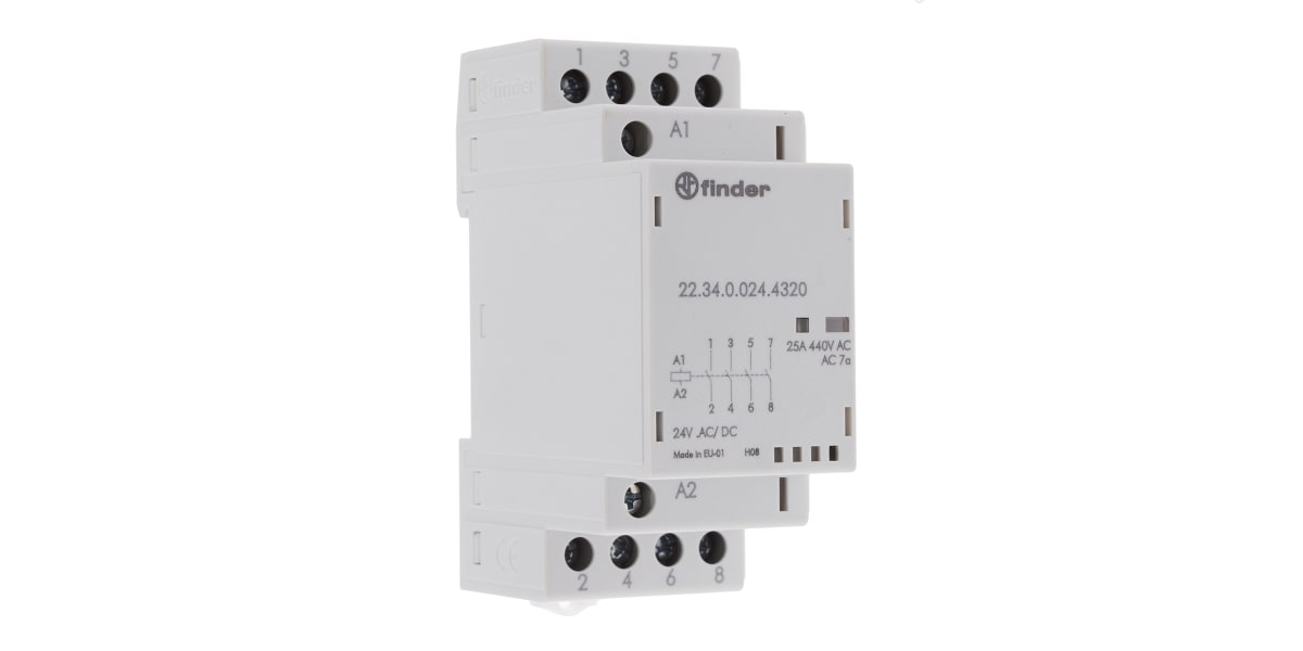 Product image for Modular contactor 4NO 25A 24V ac/dc