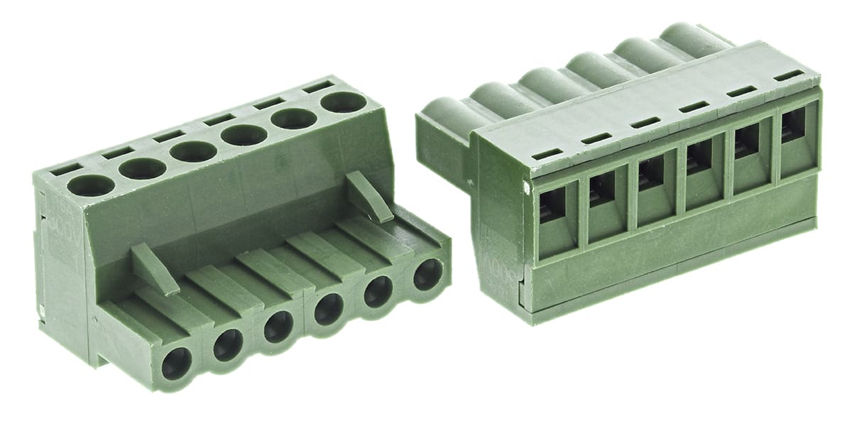 Product image for 6 way 5.08mm terminal block Plug