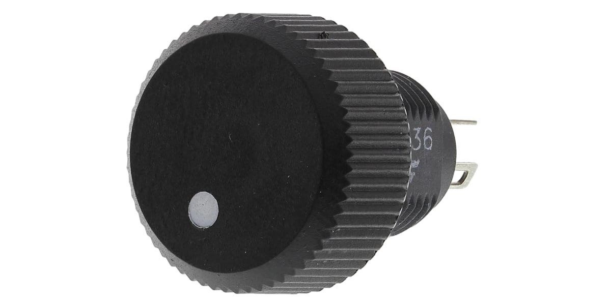 Product image for P16 16mm 1 Turn Knob Potentiometer 220R