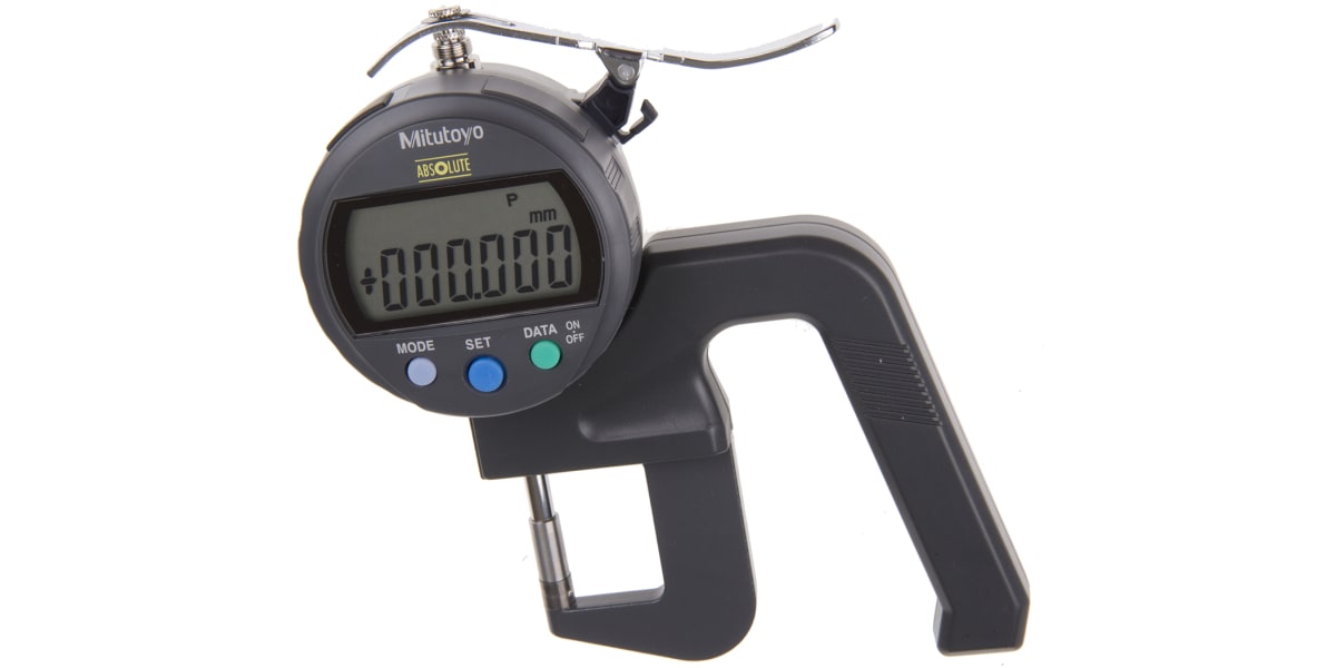 Product image for Mitutoyo 547 Thickness Gauge, 0mm - 10mm, ±20 μm Accuracy, 0.001 mm Resolution, LCD Display