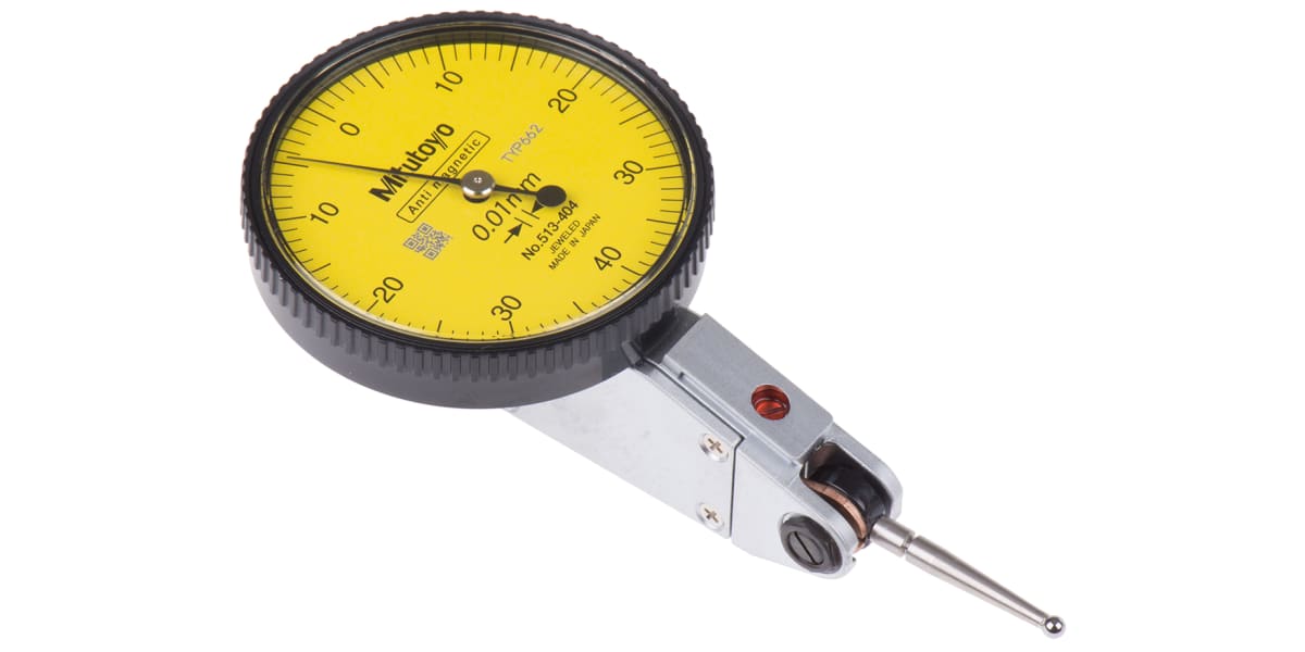 Product image for Mitutoyo 513-908-10E Metric DTI Gauge, +0.8mm Max. Measurement, 0.01 mm Resolution, 8 μm Accuracy