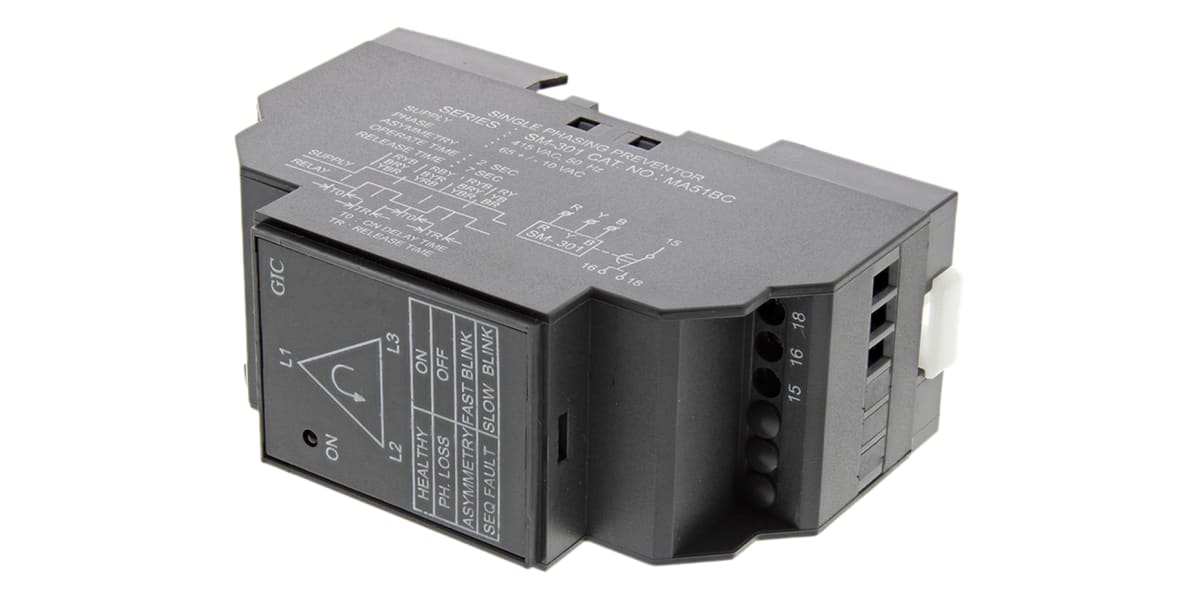 Product image for PHASE FAILURE RELAY, 3X415VAC