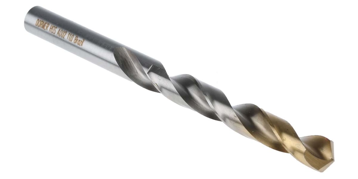 Product image for Dormer HSS-TiN Twist Drill Bit, 11mm x 142 mm