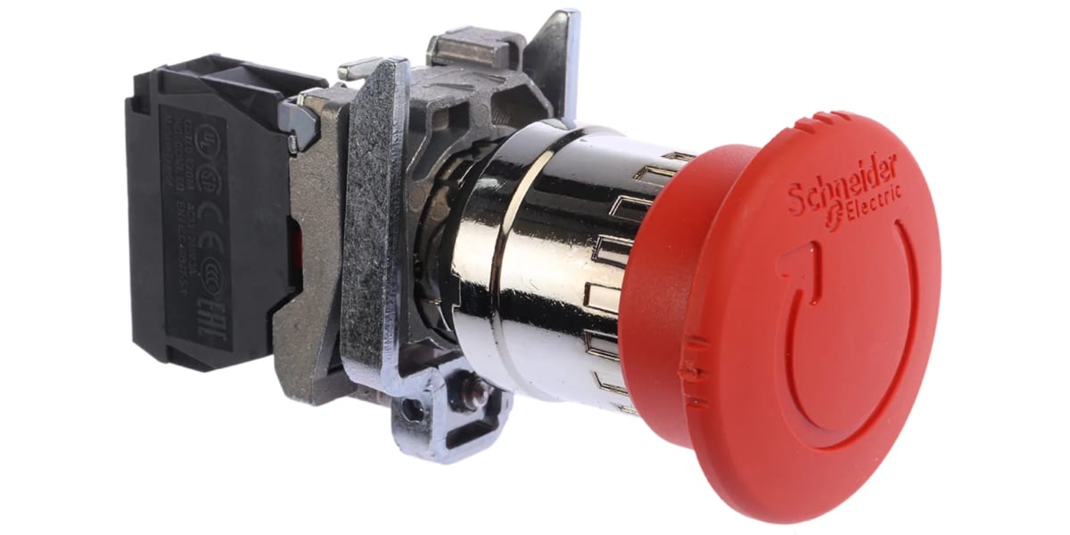 Product image for EMERGENCY STOP 40MM TURN RELEASE RED 1NC