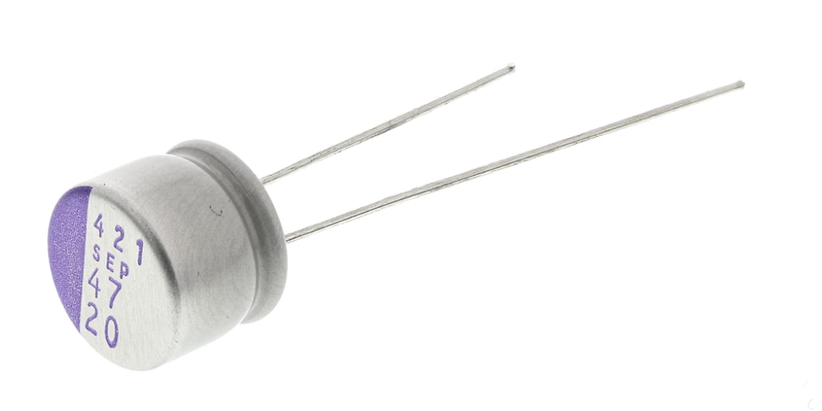 Product image for Capacitor Radial SEP series 20V 47uF