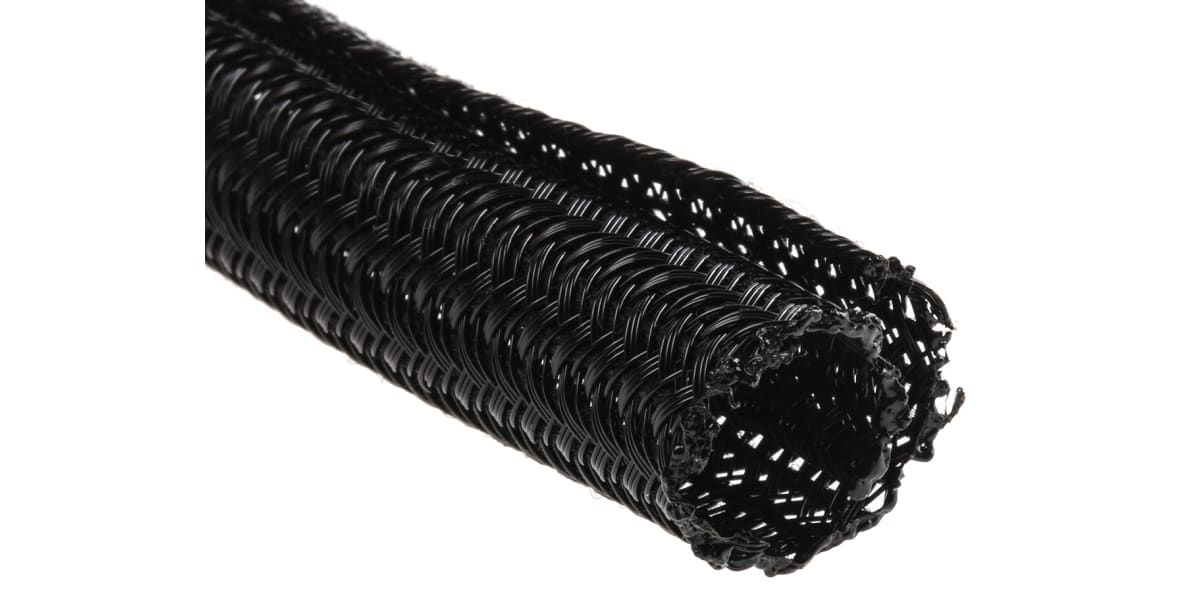 Product image for Wrappable braided sleeve 3/8" black