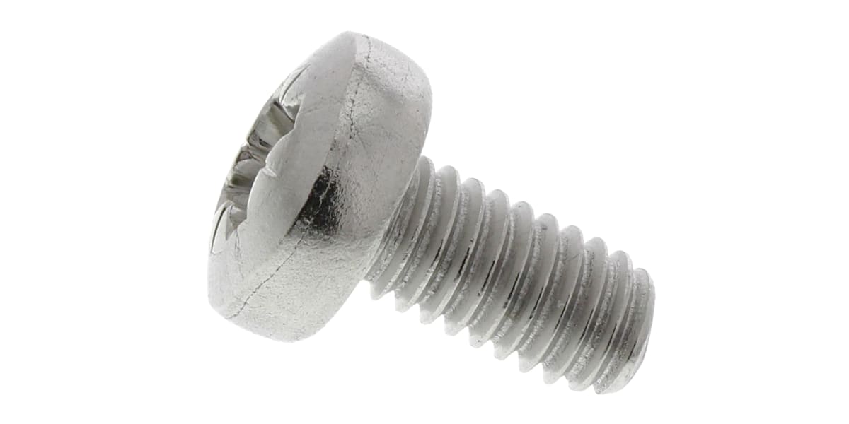 Product image for A2 S/Steel cross pan head screw,M4x8mm