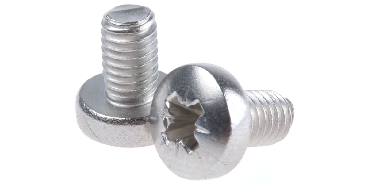 Product image for A2 S/Steel cross pan head screw,M5x8mm