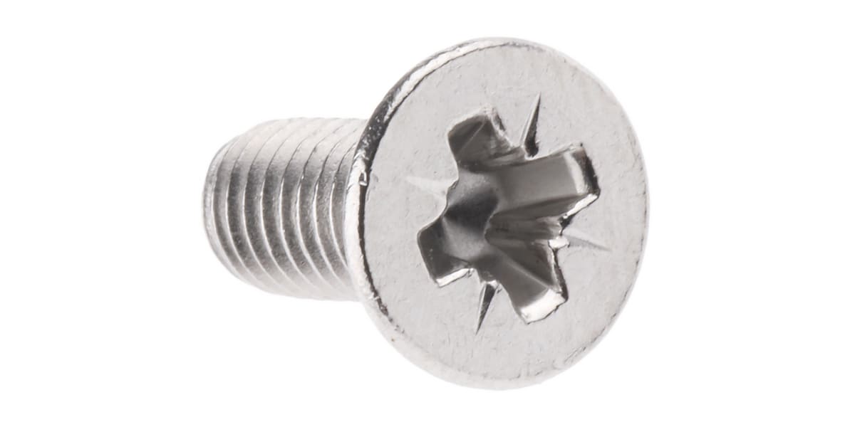 Product image for A2 S/Steel cross csk head screw,M4x10mm