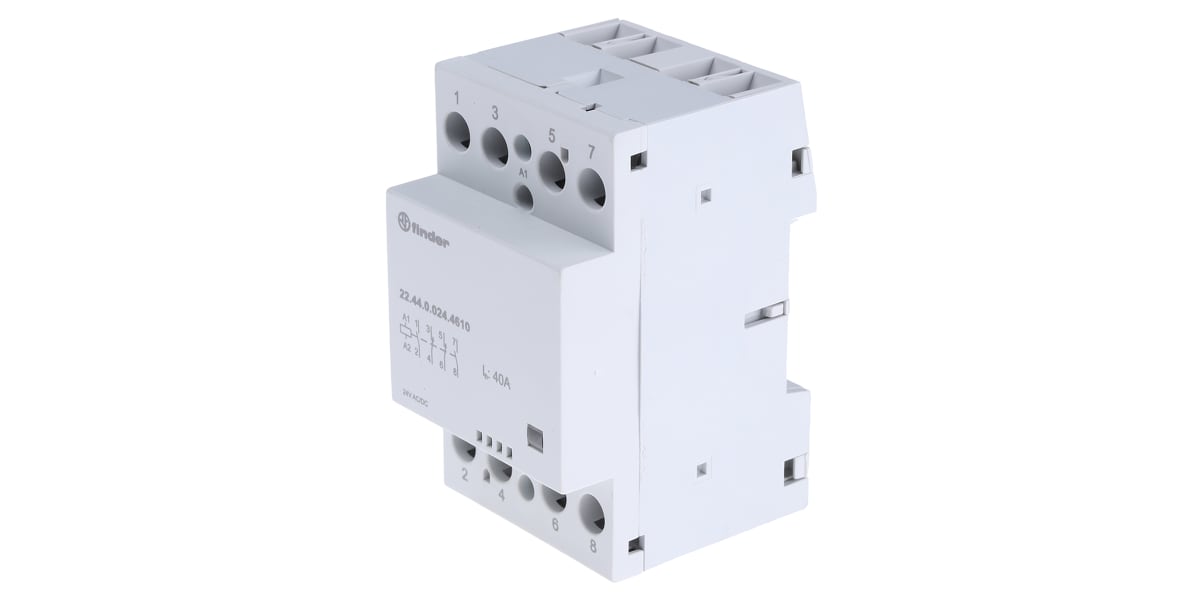 Product image for CONTACTOR 40A, 2 NO + 2 NC, 24VAC/DC