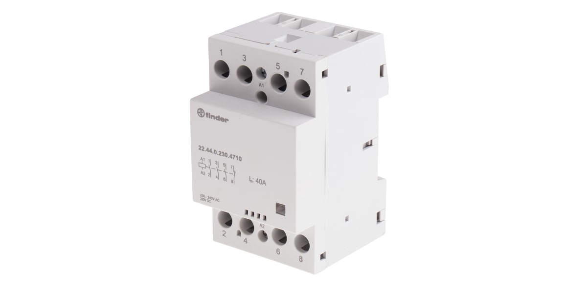 Product image for Contactor 40A 3 NO + 1 NC, 230-240vac/dc