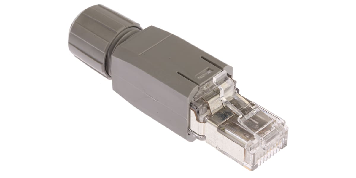 Product image for RJ45 CONNECTOR, IP20, CAT5E, 4-POS