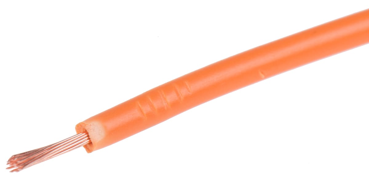 Product image for Orange tri-rated cable 0.5mm 100m