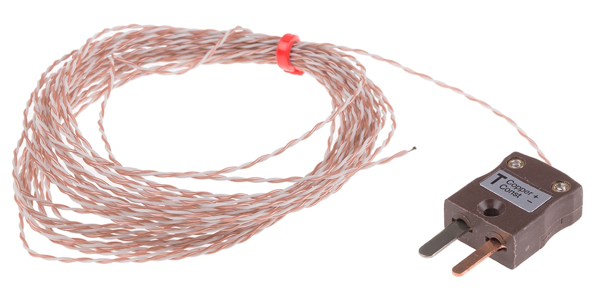 Product image for IEC Thermocouple, mini Plug, T, 5M