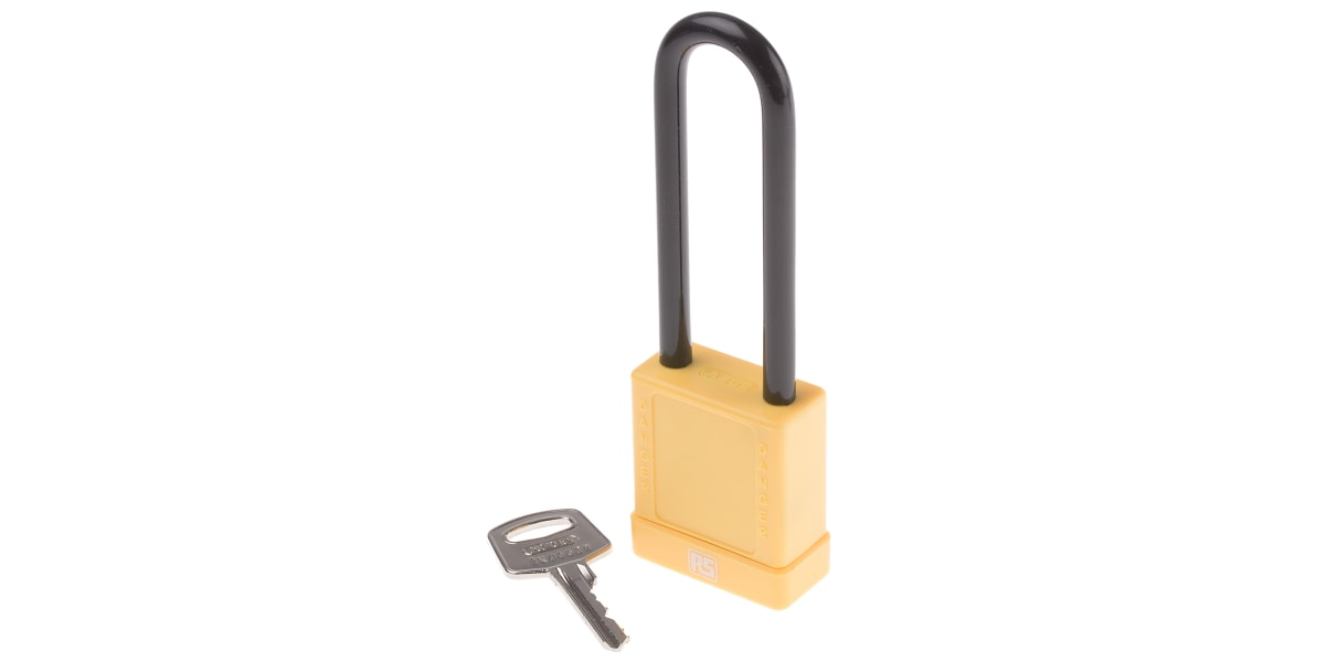 Product image for Yellow Non Conductive Safety Padlock