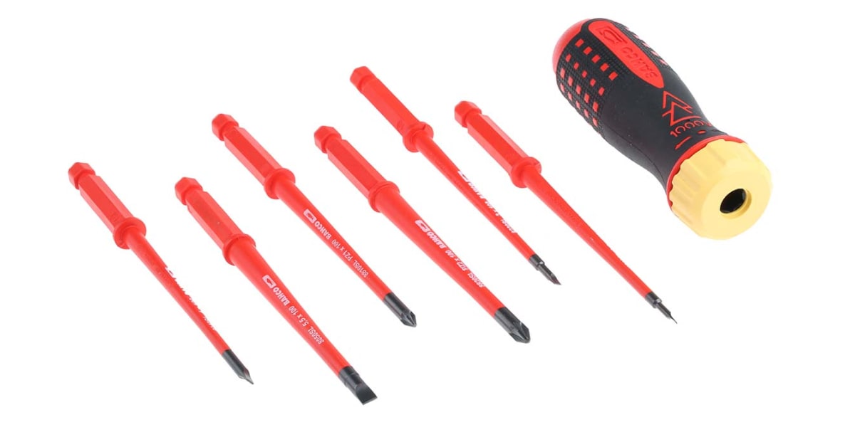 Product image for Ratchet ScrewDriver Set 6pc 1000V PZ/SL