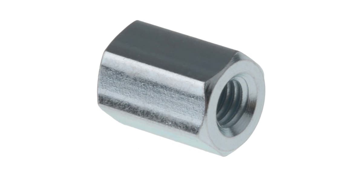 Product image for Threaded spacer,mild steel,M4x10mm,F/F