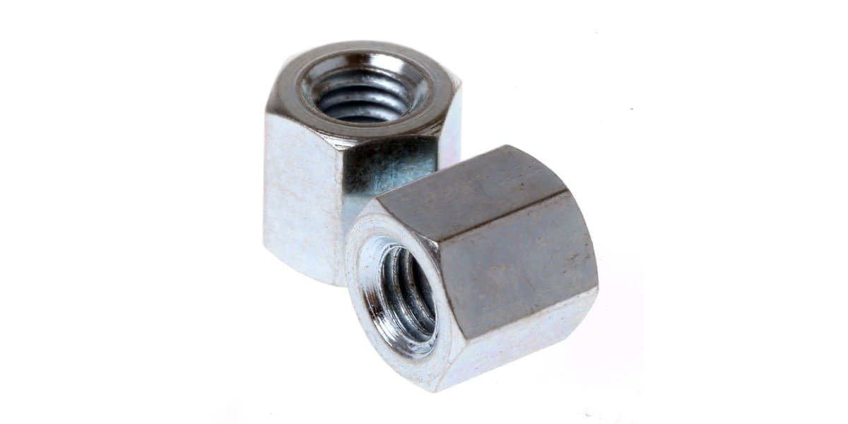 Product image for Threaded spacer,mild steel,M3x5mm,F/F