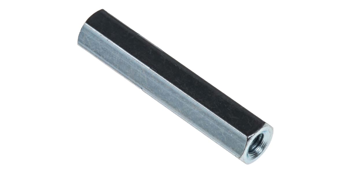 Product image for Threaded spacer,mild steel,M3x25mm,F/F