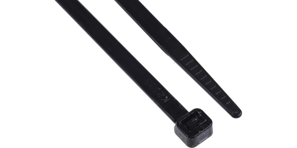 Product image for Cable Tie 300x4.8 Black Nylon 66 pk1000