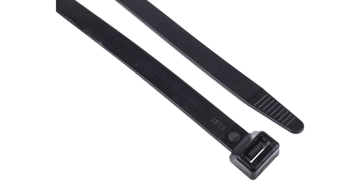 Product image for CABLE TIE 550X12.7 BLACK NYLON 66