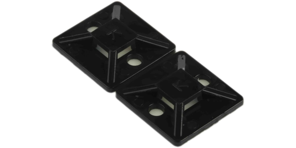 Product image for Cable Tie mount 19.5x19.5 Black Nylon 66