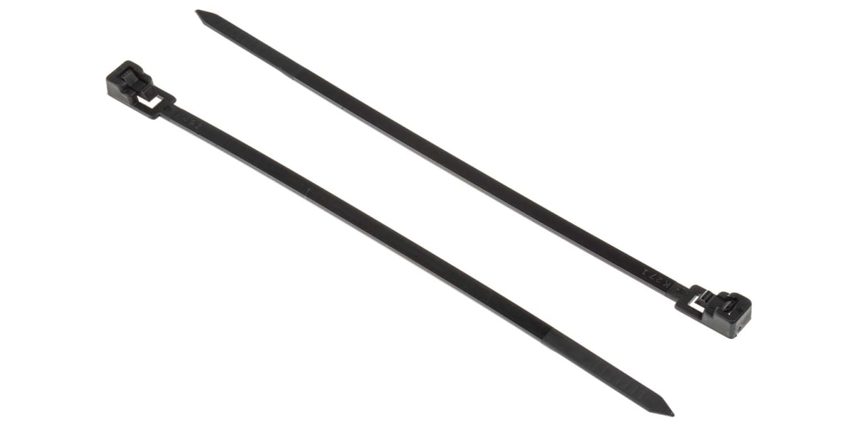 Product image for Cable Tie 150x4.5 Black releasable