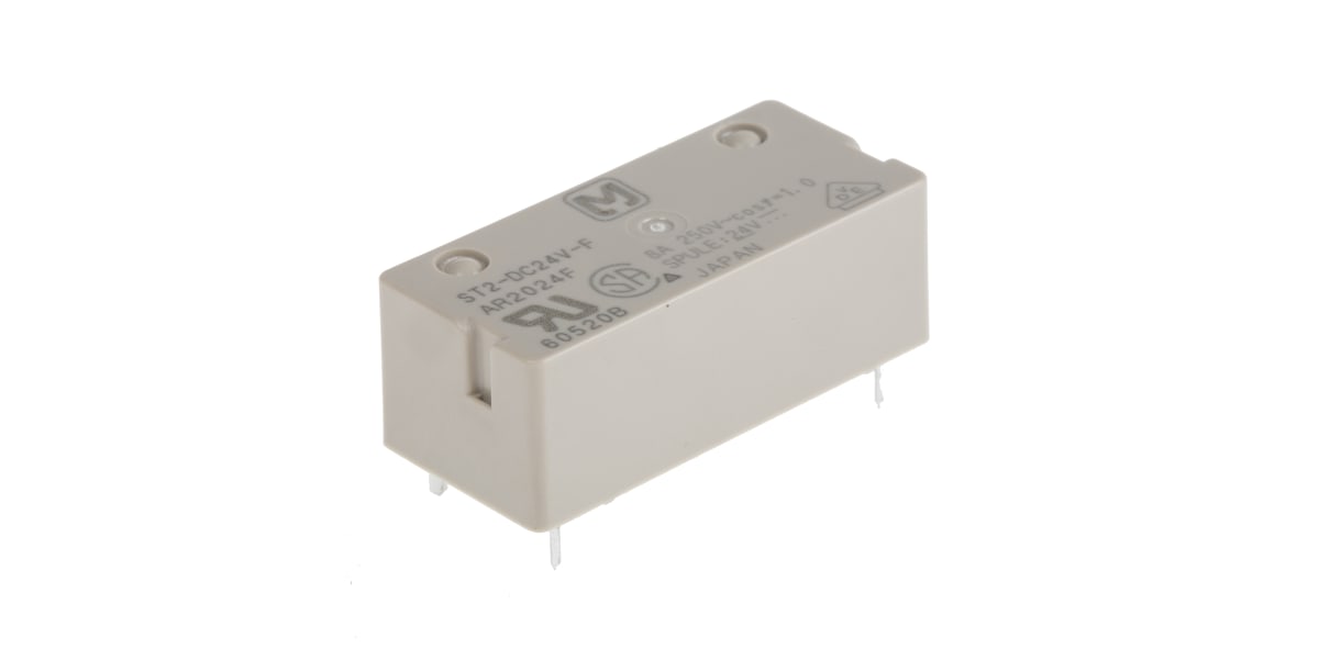 Product image for Relay,DPST-NO,8A,24DC,380/250AC/DC,6 Pin