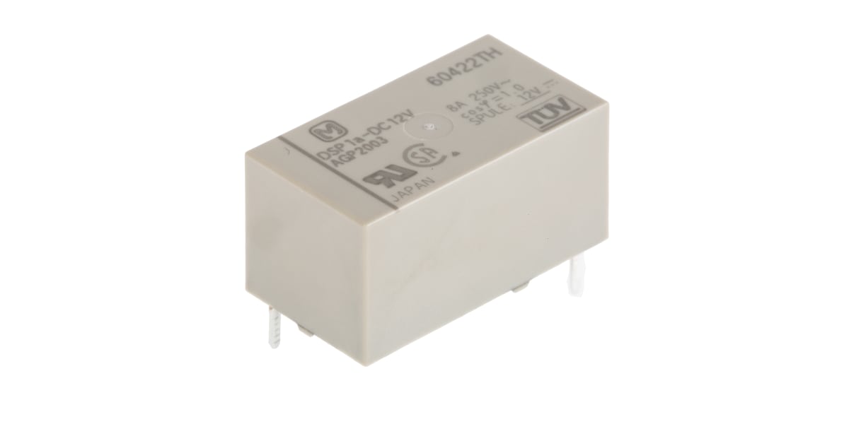 Product image for Relay,Power,SPST-NO,8/5AC/DC,12DC,250AC