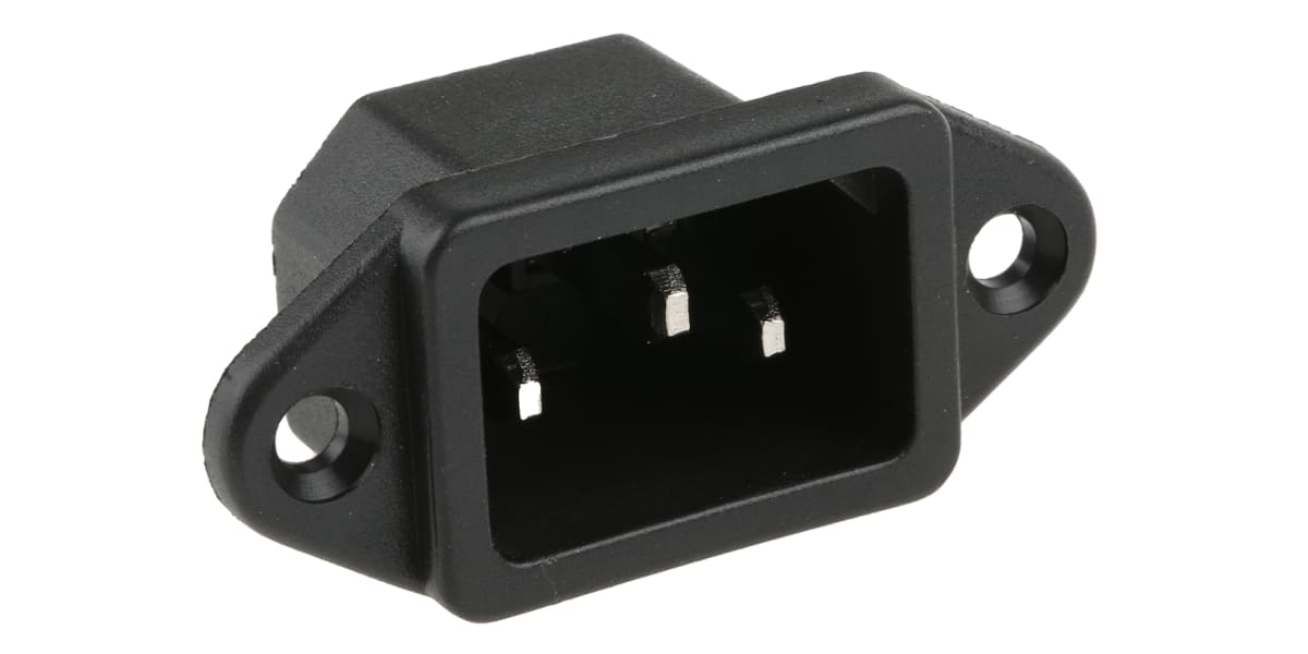 Product image for MAINS INLET,C14 10A,250VAC,SCREW MOUNT