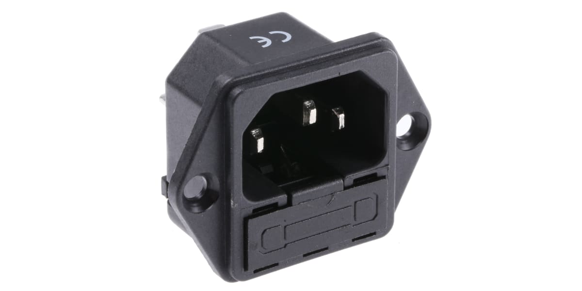 Product image for MAINS INLET,C14 10A,250VAC,SCREW MOUNT