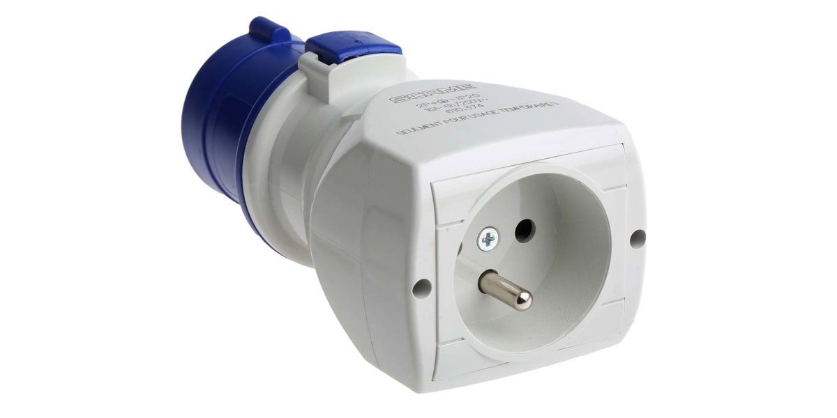 Product image for Adaptor 1 Way IEC309 plug to French Skt