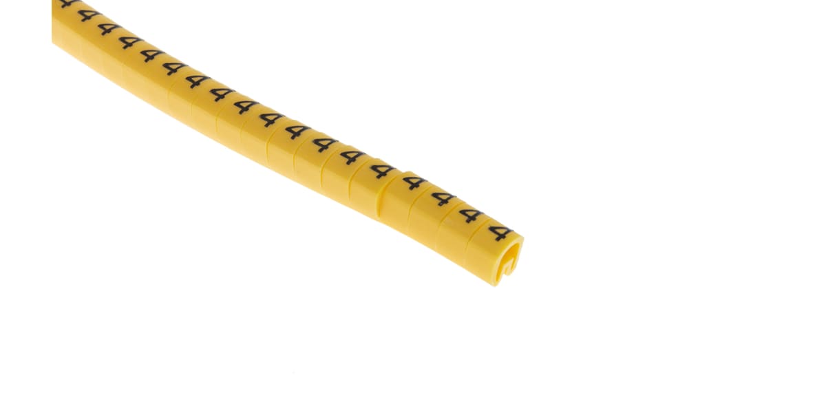 Product image for Slide On PVC Yellow Cable Marker 4