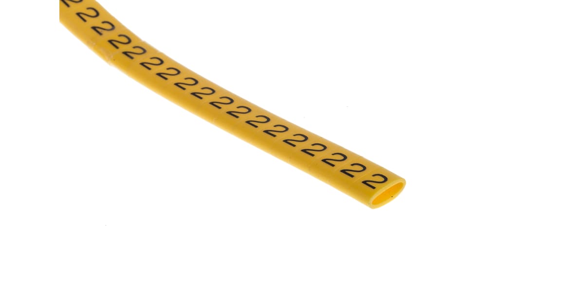 Product image for Slide On PVC Yellow Cable Marker 2