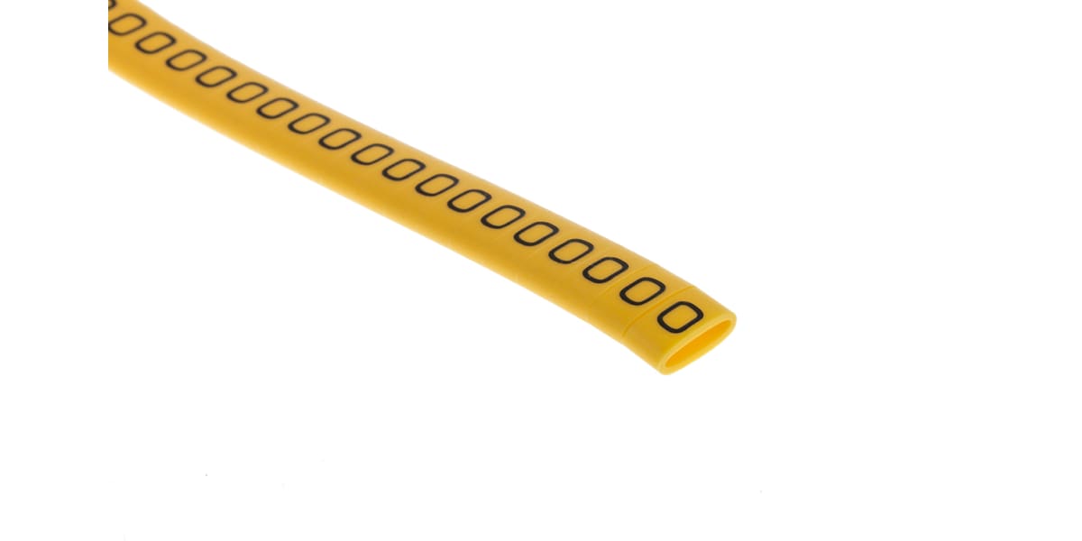 Product image for Slide On PVC Yellow Cable Marker 0