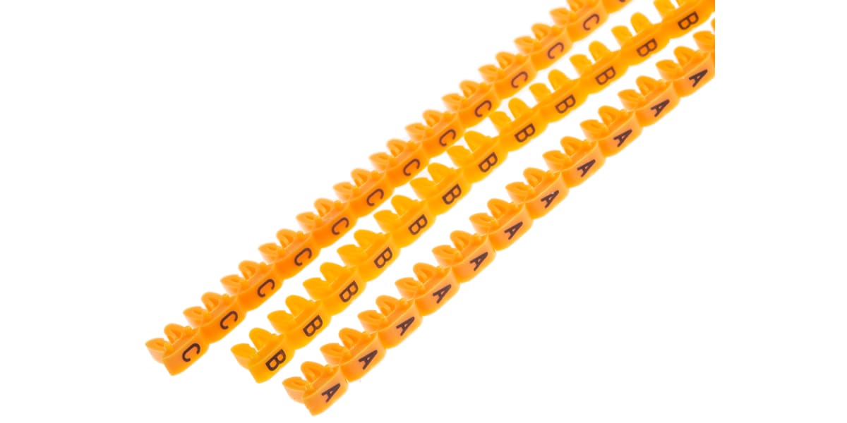 Product image for Clip on Nylon 66  Cable Marker Pk Mixed