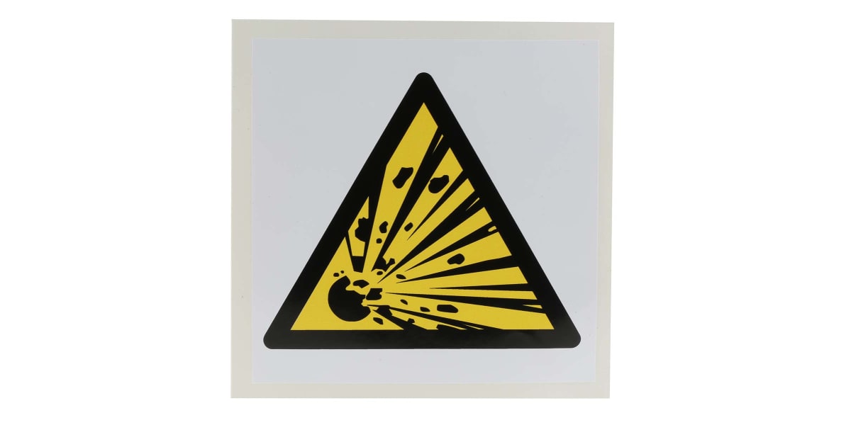 Product image for 100x100mm Vinyl Explosive Material Sign