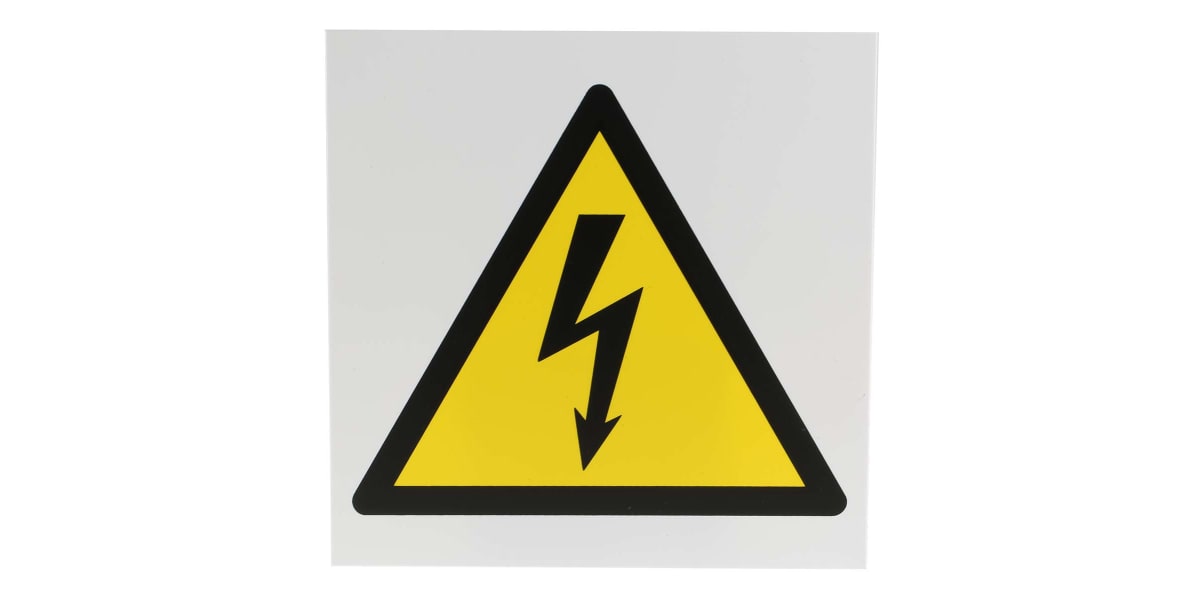 Product image for 200x200mm PP Electricity Sign