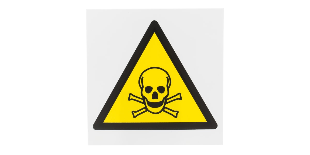 Product image for 200x200mm PP Toxic Material Sign