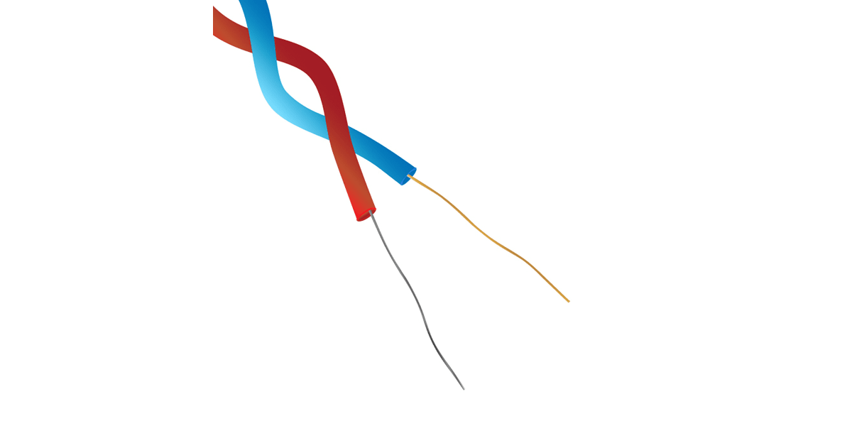 Product image for ANSI Type T Thermocouple Cable 25M