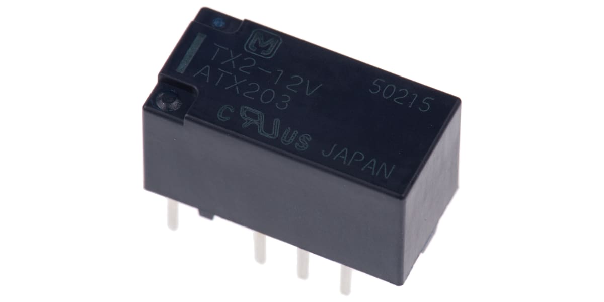 Product image for Relay,DPDT-NO/NC,12DC,Vol-Rtg 30DC,PCB