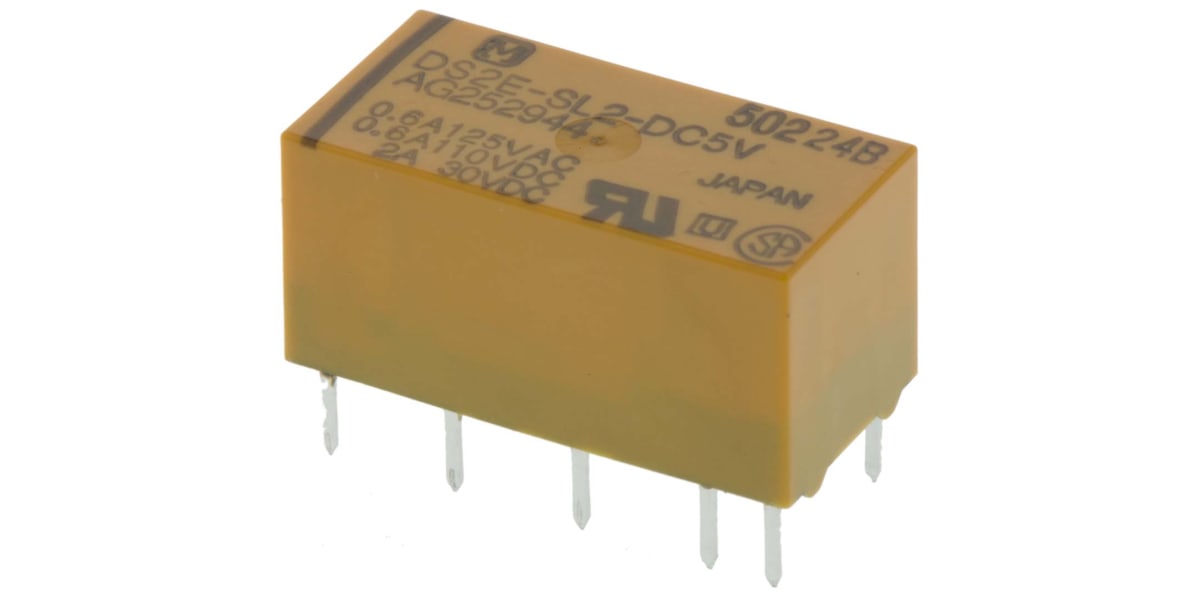 Panasonic Dpdt Pcb Mount Latching Relay 3 A 5v Dc For Use In Telecommunications Applications Rs Components Indonesia