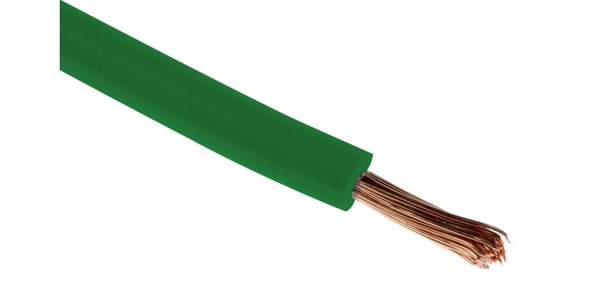 Product image for Green tri-rated cable 0.5mm 100m