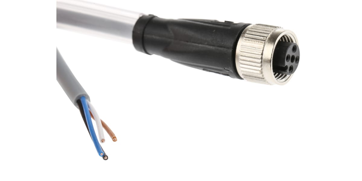 Product image for 2M STRAIGHT 4PIN M12 CONNECTOR CABLE