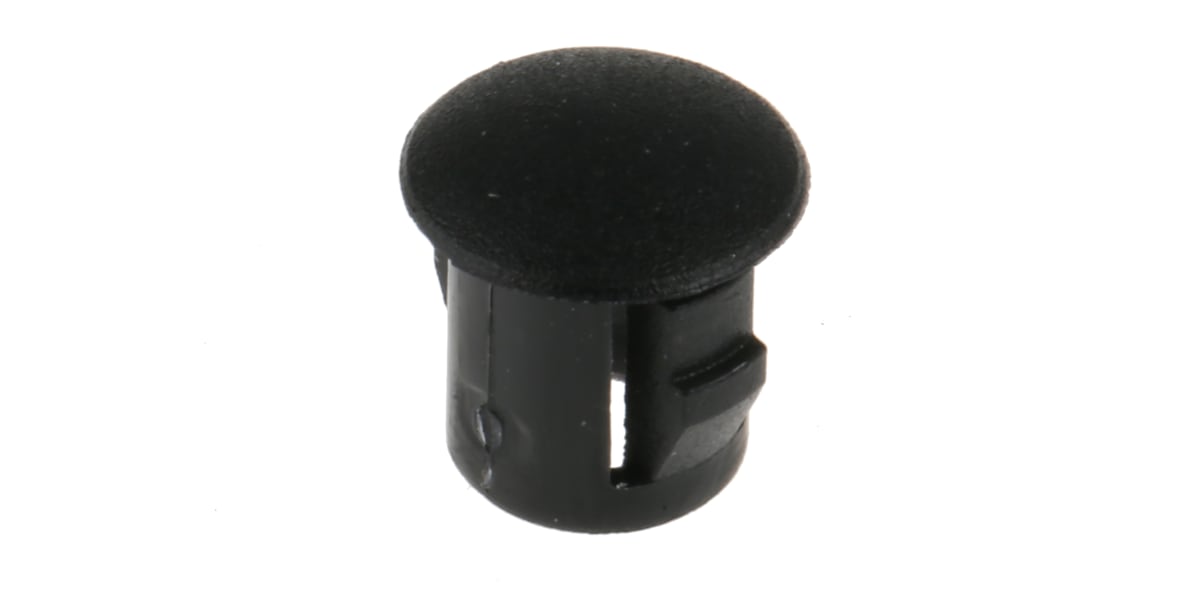 Product image for Blanking plug, nylon, black, 6.3mm dia