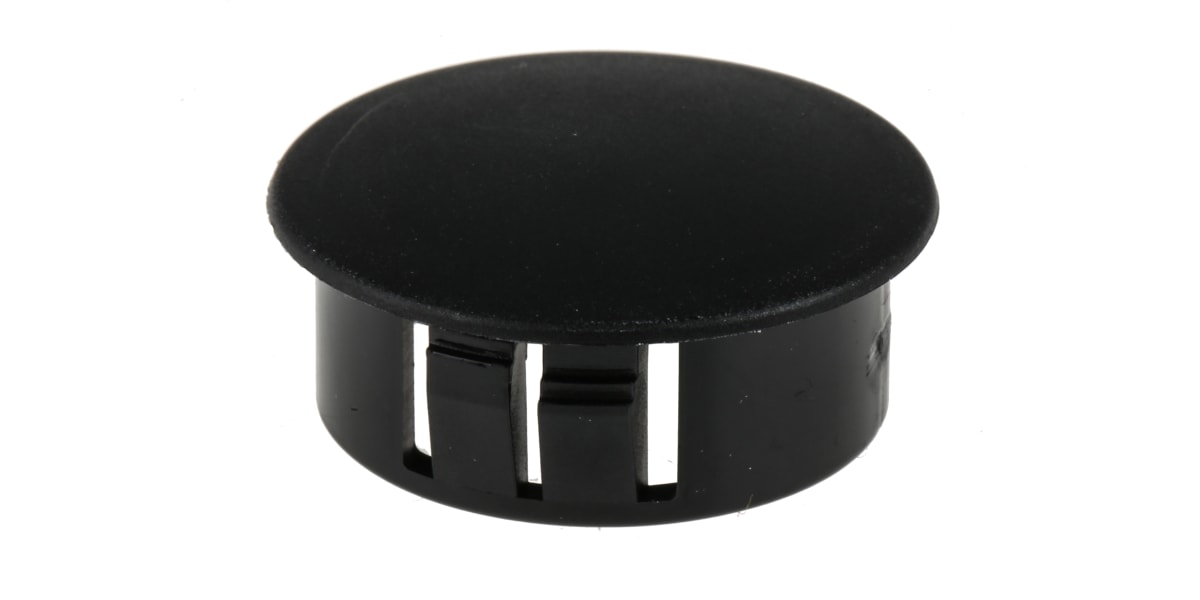 Product image for Blanking plug, nylon, black, 25.4mm dia