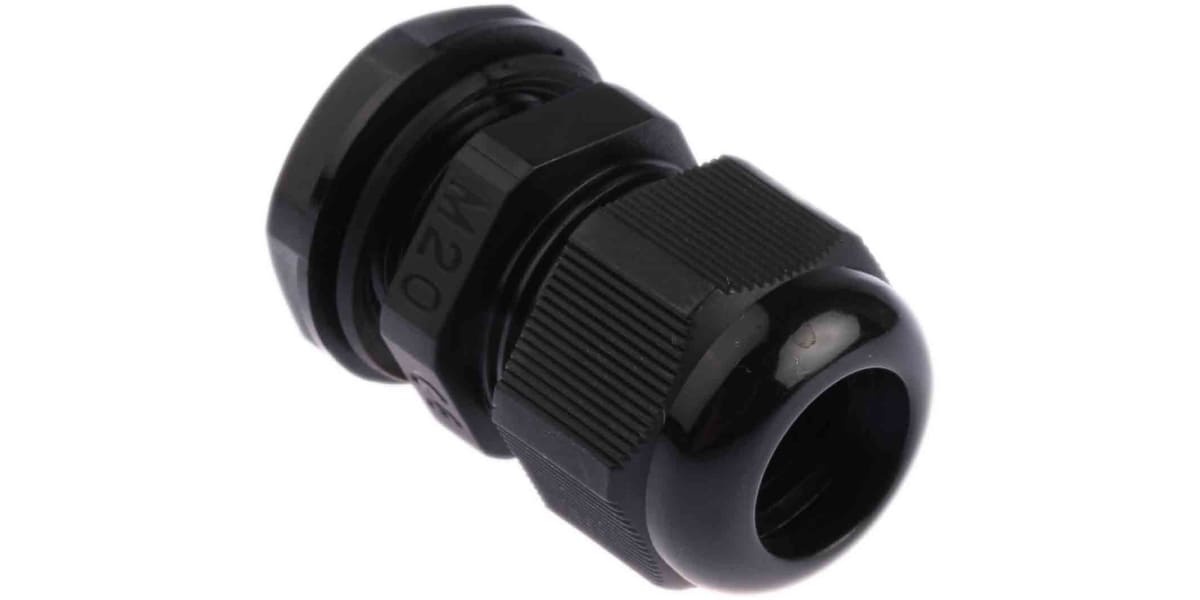 Product image for Nylon Cable Gland M20 Black 10 -14mm