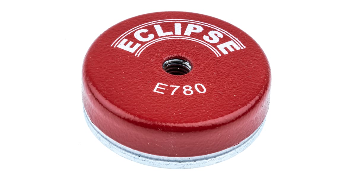 Product image for Eclipse 50mm Threaded Hole M8 Ferrite Pot Magnet, 15kg Pull