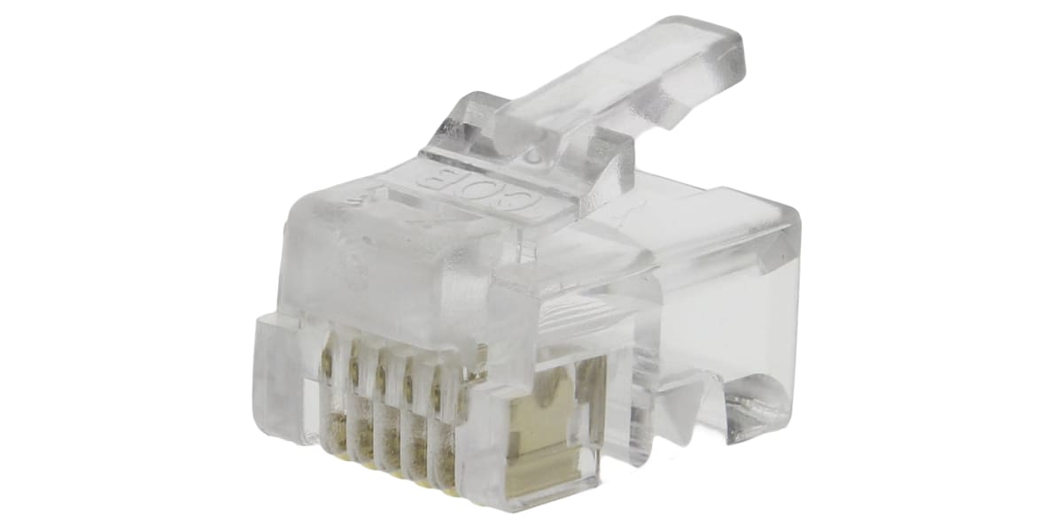 Product image for RJ12 6P6C UNSHIELDED PLUG