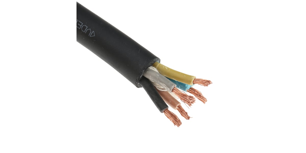 Product image for H07RNF 5 Core 4.0mm Rubber Cable 50m